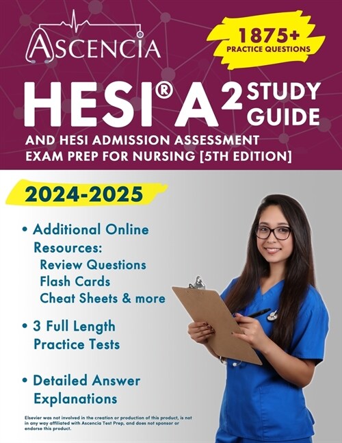 HESI A2 Study Guide 2024-2025: 1,875+ Practice Questions and HESI Admission Assessment Exam Prep for Nursing [5th Edition] (Paperback)