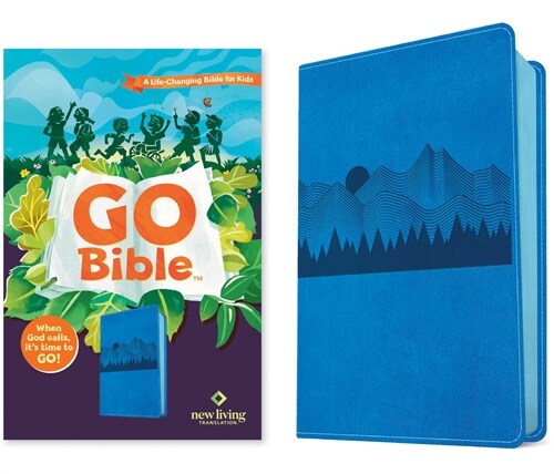 NLT Go Bible for Kids (Leatherlike, Blue Mountains): A Life-Changing Bible for Kids (Imitation Leather)