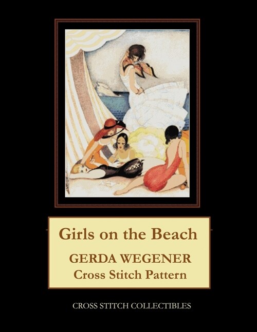 Girls on the Beach: Gerda Wegener Cross Stitch Pattern (Paperback)