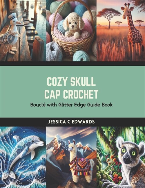 Cozy Skull Cap Crochet: Boucl?with Glitter Edge Guide Book (Paperback)