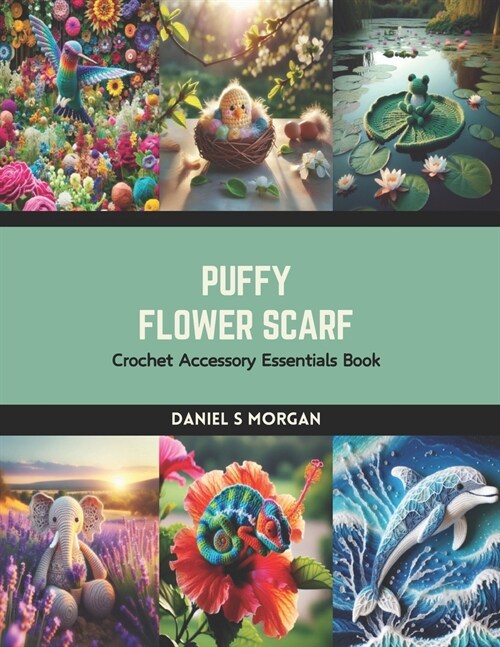Puffy Flower Scarf: Crochet Accessory Essentials Book (Paperback)