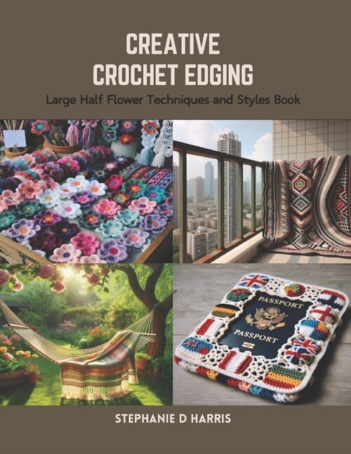 Creative Crochet Edging: Large Half Flower Techniques and Styles Book (Paperback)