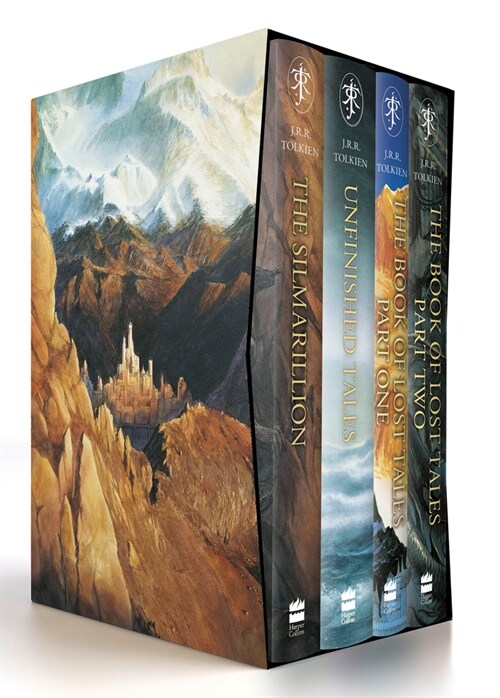 The History of Middle-Earth Box Set #1: The Silmarillion / Unfinished Tales / Book of Lost Tales, Part One / Book of Lost Tales, Part Two (Hardcover)