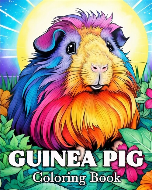 Guinea Pig Coloring Book: 50 Cute Images for Stress Relief and Relaxation (Paperback)
