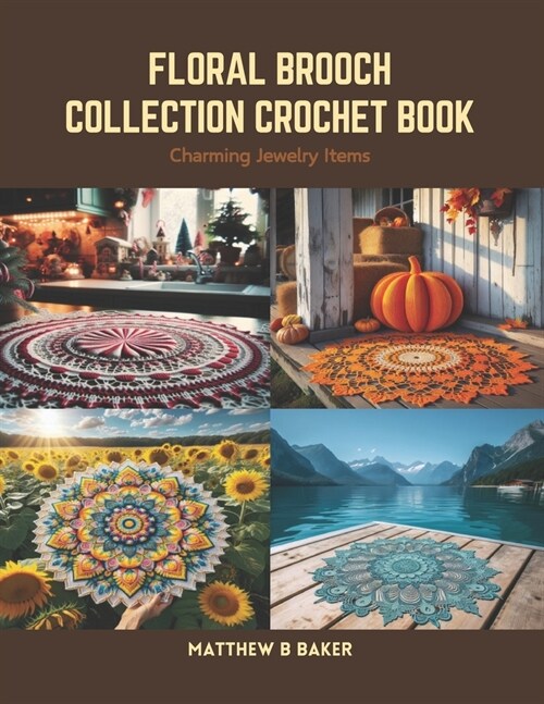 Floral Brooch Collection Crochet Book: Charming Jewelry Items (Paperback)