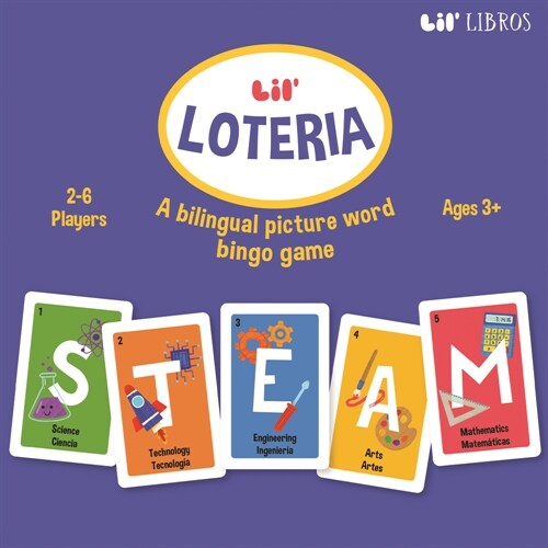Lil Loter?: My First Steam Words: A Bilingual Picture Word Bingo Game (Board Games)