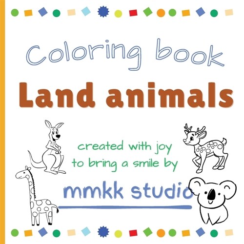 Land animals Coloring book (Paperback)