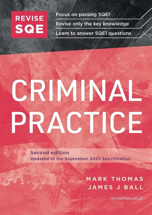 Revise SQE Criminal Practice : SQE1 Revision Guide 2nd ed (Paperback, 2 Revised edition)
