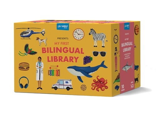 My First Bilingual Library: A Spanish-English Vocabulary Board Book Set of Colors, Numbers, Animals, Abcs, and More (Hardcover)