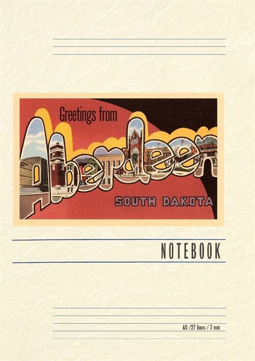 Vintage Lined Notebook Greetings from Aberdeen (Paperback)