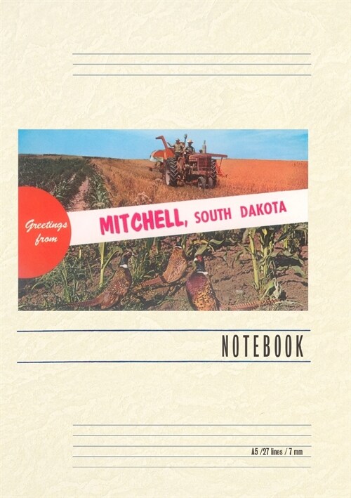 Vintage Lined Notebook Greetings from Mitchell (Paperback)
