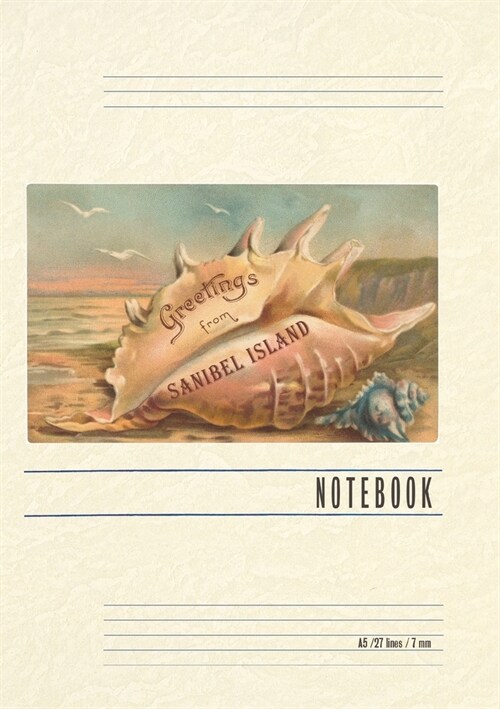 Vintage Lined Notebook Greetings from Sanibel Island, Florida (Paperback)