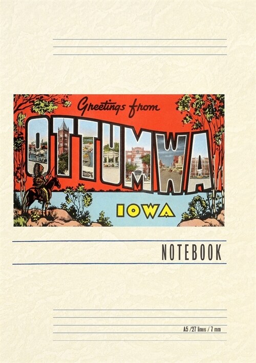 Vintage Lined Notebook Greetings from Ottumwa (Paperback)