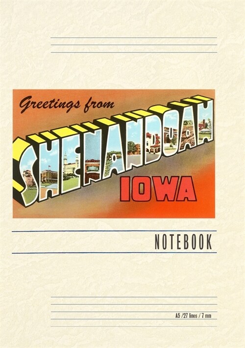 Vintage Lined Notebook Greetings from Shenandoah (Paperback)