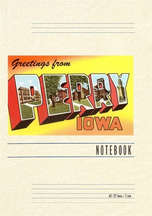 Vintage Lined Notebook Greetings from Perry (Paperback)