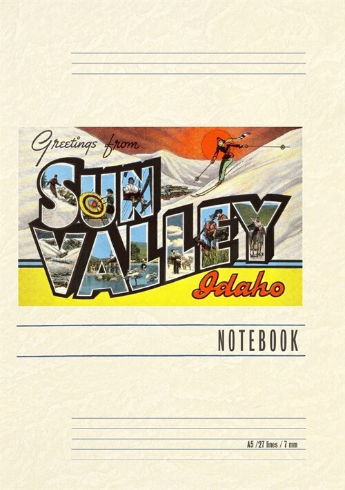 Vintage Lined Notebook Greetings from Sun Valley (Paperback)
