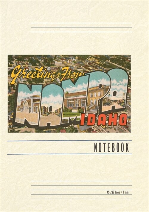 Vintage Lined Notebook Greetings from Nampa (Paperback)