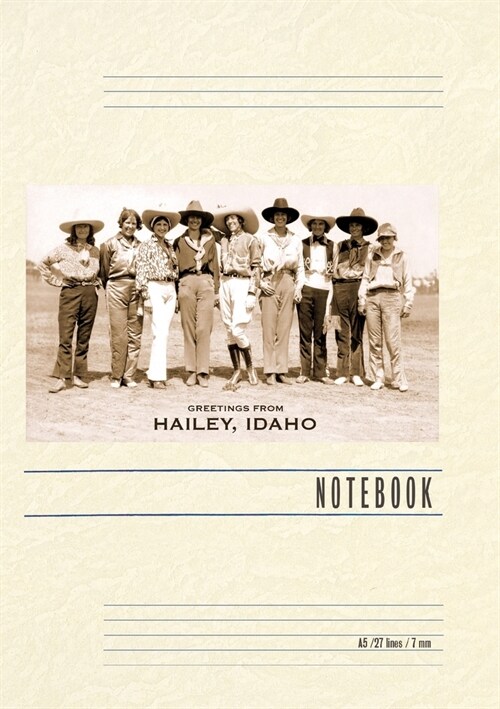 Vintage Lined Notebook Greetings from Hailey (Paperback)