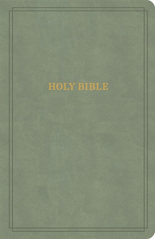 KJV Large Print Personal Size Reference Bible, Sage Suedesoft Leathertouch (Imitation Leather)