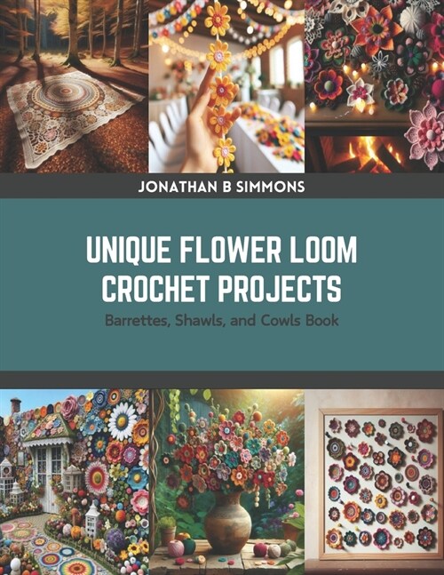 Unique Flower Loom Crochet Projects: Barrettes, Shawls, and Cowls Book (Paperback)