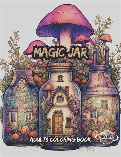 Magic Jar: American Adults Coloring Book For Anxiety Relief and Relaxation (Paperback)