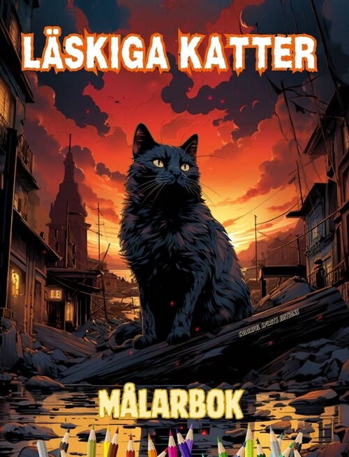 L?kiga Katter M?arbok Fascinerande och kreativa scener med skr?kinjagande katter f? ?drarna 15+: Otrolig samling av unika m?darkatter f? att st (Hardcover)