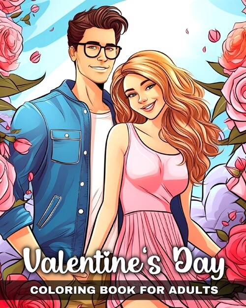 Valentines Day Coloring Book for Adults: Love Designs, Romantic Scenes, and More, Perfect for Couples or for Yourself (Paperback)