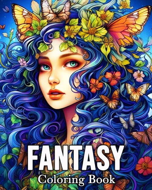 Fantasy Coloring Book: 50 Amazing Images for Stress Relief and Relaxation (Paperback)