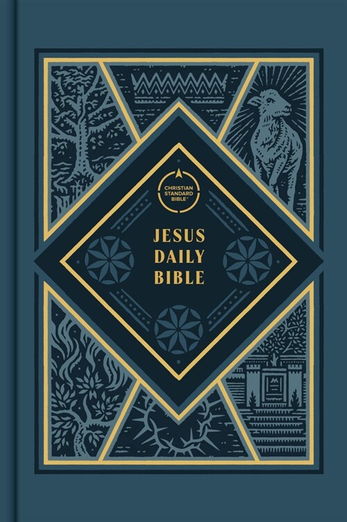 CSB Jesus Daily Bible, Hardcover: Guided Readings Showing Christ Throughout Scripture (Hardcover)
