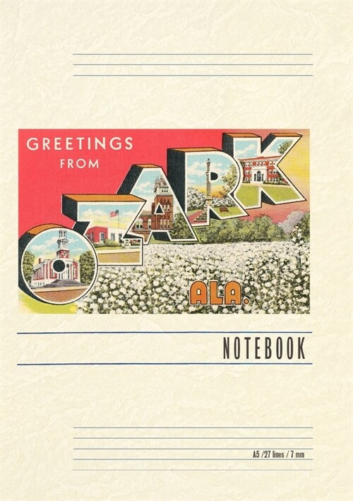 Vintage Lined Notebook Greetings from Ozark (Paperback)