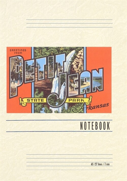 Vintage Lined Notebook Greetings from Petit Jean (Paperback)