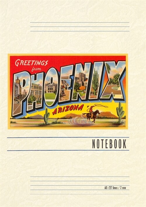 Vintage Lined Notebook Greetings from Phoenix (Paperback)