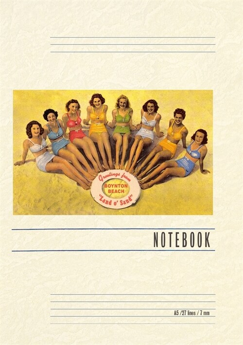 Vintage Lined Notebook Greetings from Boynton Beach (Paperback)