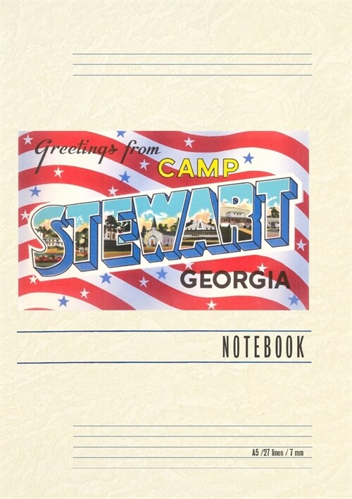Vintage Lined Notebook Greetings from Camp Stewart (Paperback)