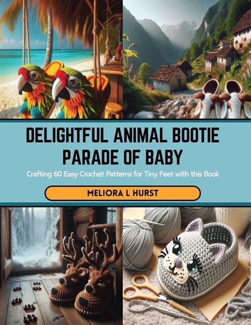Delightful Animal Bootie Parade of Baby: Crafting 60 Easy Crochet Patterns for Tiny Feet with this Book (Paperback)