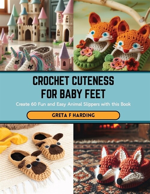 Crochet Cuteness for Baby Feet: Create 60 Fun and Easy Animal Slippers with this Book (Paperback)