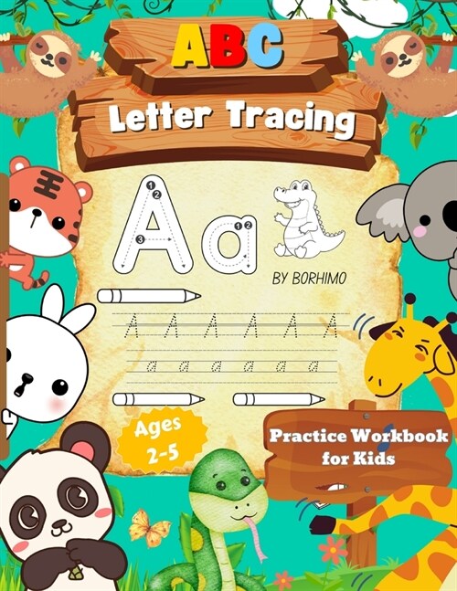 Letter Tracing Book for Kids 3-5 Years Old: Big Letter Tracing Book for Kids, Fun Activity Book (156 Pages) (Paperback)