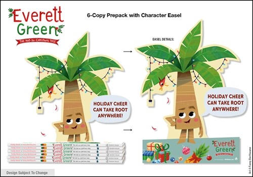 Everett Green The Not-So-Christmas Tree 6-Copy Prepack with Character Easel Fall 2024 (Trade-only Material)