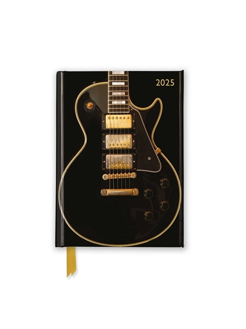 Black Gibson Guitar 2025 Luxury Pocket Diary Planner - Week to View (Diary or journal)