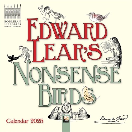 Bodleian Libraries: Edward Lears Nonsense Birds Mini Wall Calendar 2025 (Art Calendar) (Calendar, New ed)