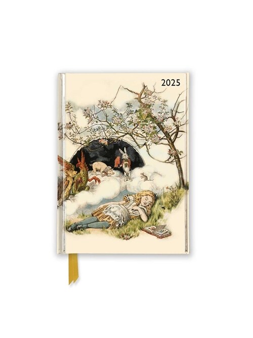British Library: Alice Asleep 2025 Luxury Pocket Diary Planner - Week to View (Diary or journal, New ed)