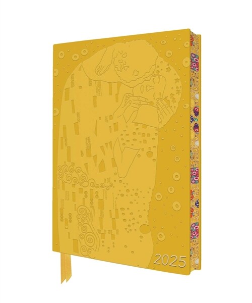 Klimt: The Kiss 2025 Artisan Art Vegan Leather Diary Planner - Page to View with Notes (Diary or journal)