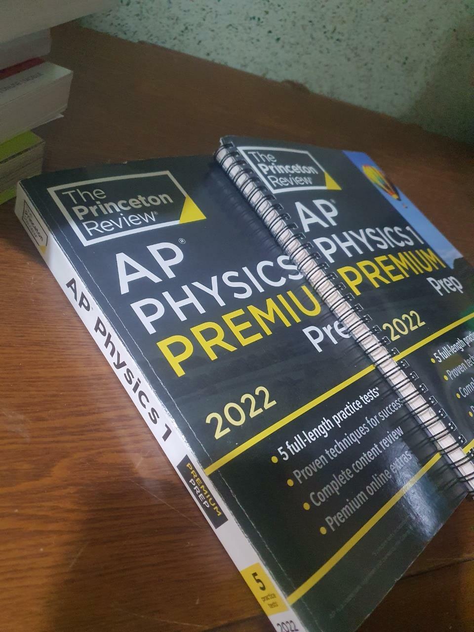 [중고] Princeton Review AP Physics 1 Premium Prep, 2022: 5 Practice Tests + Complete Content Review + Strategies & Techniques (Paperback)