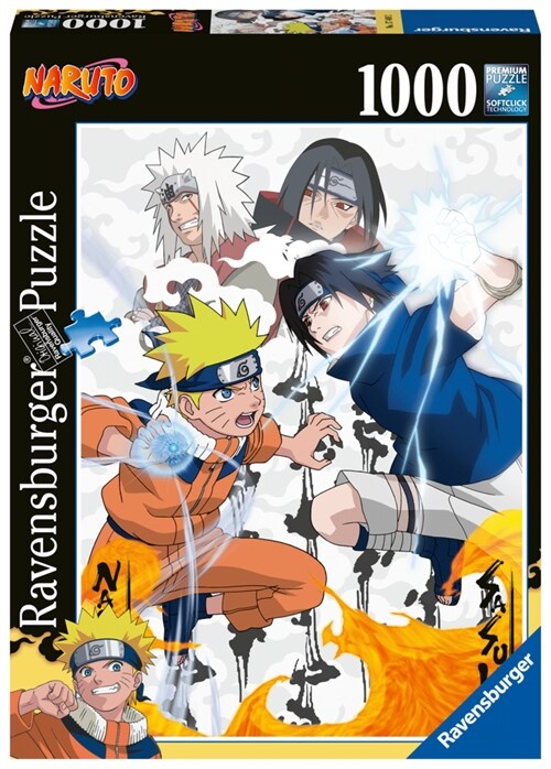 Ravensburger Puzzle 17449 - Naruto vs. Sasuke - 1000 Teile Naruto Puzzle fur Erwachsene und Kinder ab 14 Jahren (Game)