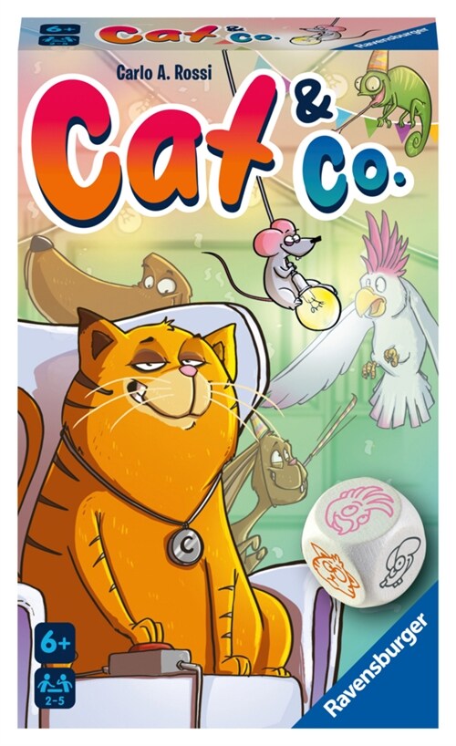 Ravensburger 20964- Cat & Co. - Wurfel-Merkspiel, Spiel fur Kinder ab 6 Jahren - Gesellschaftspiel geeignet fur 2-5 Spieler (Game)