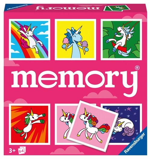 Ravensburger memory® Einhorner - 20999 - der Spieleklassiker fur Einhorn-Fans, Merkspiel fur 2-8 Spieler ab 3 Jahren (Game)