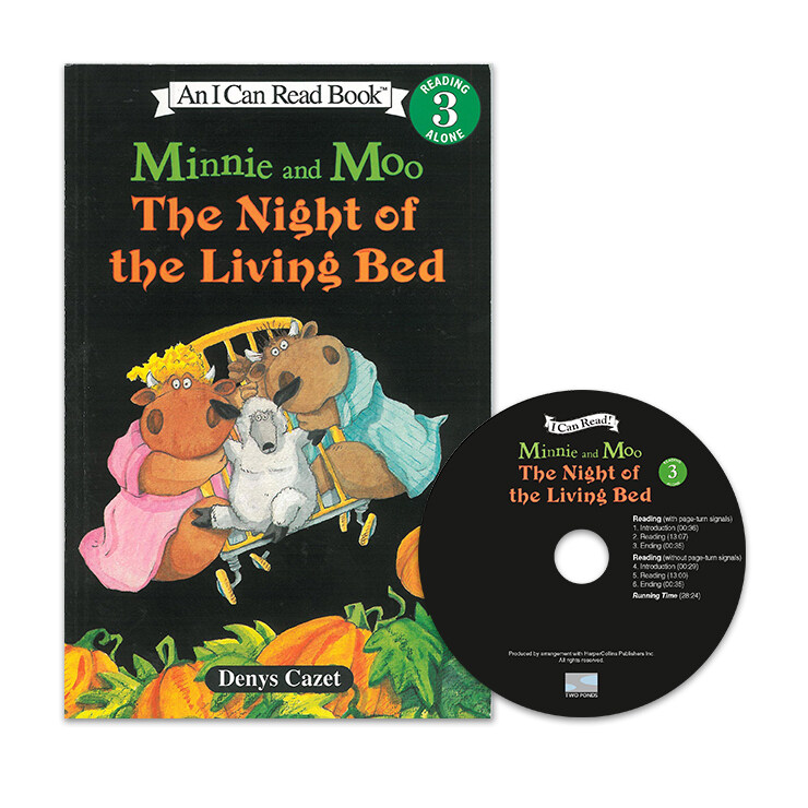 Minnie and Moo: The Night of the Living Bed (Paperback + CD 1장)
