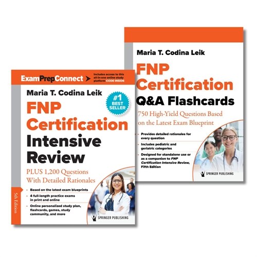 Fnp Certification Intensive Review, Fifth Edition, and Q&A Flashcards Set (Other, 5)