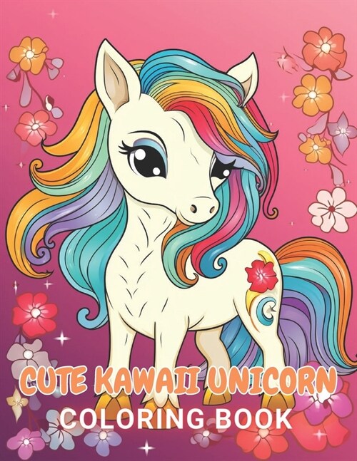 Cute Kawaii Unicorn Coloring Book: New and Exciting Designs Suitable for All Ages (Paperback)