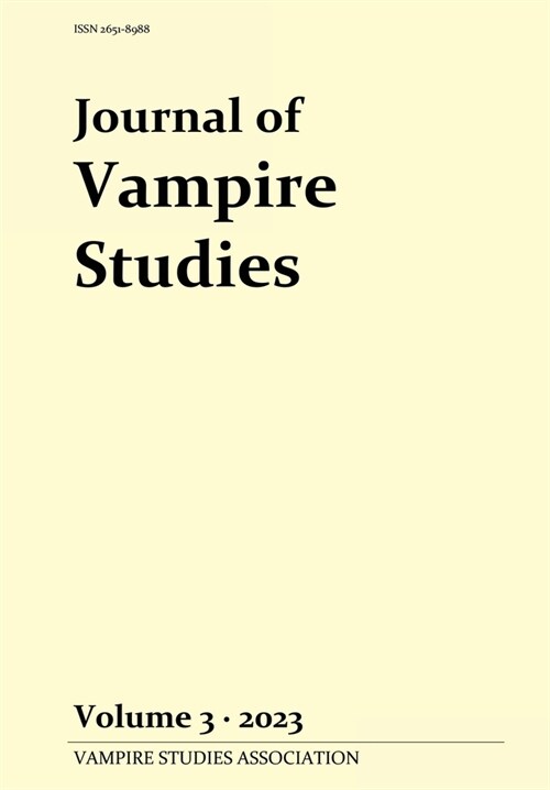 Journal of Vampire Studies: Vol. 3 (2023) (Paperback)